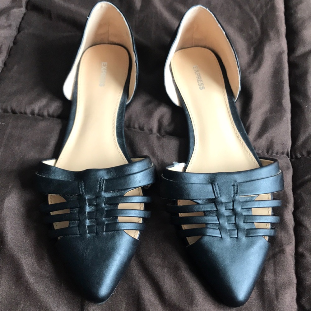 Black Express Flats in size 8